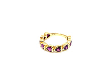 Load image into Gallery viewer, Sparkling Heart Demi-Eternity Band