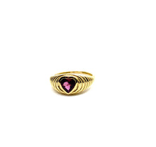 Load image into Gallery viewer, Halo Heart Dome Ring