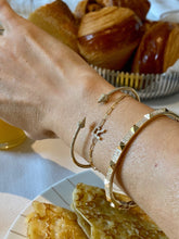 Load image into Gallery viewer, Paperclip, Diamond Initial Bracelet