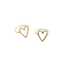 Load image into Gallery viewer, Jumbo Silhouette Heart Ring