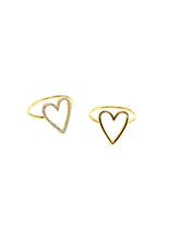 Load image into Gallery viewer, Jumbo Silhouette Heart Ring