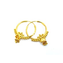 Load image into Gallery viewer, Beaded Dangle Hoops