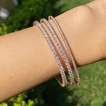 Load image into Gallery viewer, 2 Carat Flexible Tennis Bangle