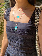 Load image into Gallery viewer, Mother of Pearl Disk Eternity Necklace
