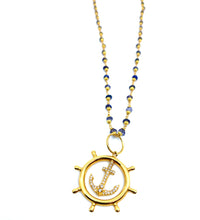 Load image into Gallery viewer, Pavé Diamond Anchor Pendant
