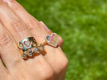 Load image into Gallery viewer, Pastel Rainbow Heart Ring