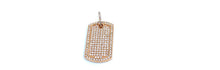 Load image into Gallery viewer, Pavé Diamond Dog Tag Charm