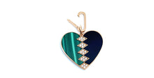 Load image into Gallery viewer, Oblong Yellow & Rose Gold Charm Lock