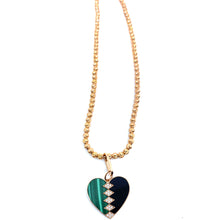 Load image into Gallery viewer, Oblong Yellow & Rose Gold Charm Lock