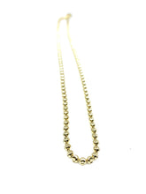 Load image into Gallery viewer, Moon-cut Faceted Ball Chain in Yellow Gold