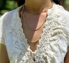 Load image into Gallery viewer, Moon-cut Faceted Ball Chain in Yellow Gold
