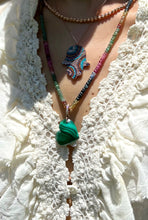 Load image into Gallery viewer, Malachite Heart Rounded Charm