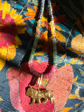 Load image into Gallery viewer, Oblong Yellow & Rose Gold Charm Lock