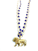 Load image into Gallery viewer, Lapis Lazuli Disk Eternity Necklace