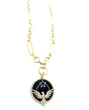 Load image into Gallery viewer, Onyx Eagle Rising Charm