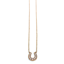 Load image into Gallery viewer, Diamond Horseshoe Necklace