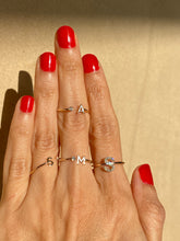 Load image into Gallery viewer, Pavé Diamond Initial Ring