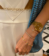 Load image into Gallery viewer, Paperclip, Diamond Initial Bracelet