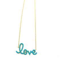 Load image into Gallery viewer, Turquoise Love Necklace