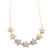 Load image into Gallery viewer, Tri-Color Star Necklace