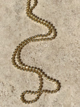 Load image into Gallery viewer, Moon-cut Faceted Ball Chain in Yellow Gold