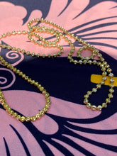 Load image into Gallery viewer, Moon-cut Faceted Ball Chain in Yellow Gold