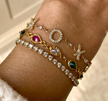 Load image into Gallery viewer, XOXO Diamond and Paperclip Bracelet