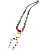 Load image into Gallery viewer, Pavé Diamond Circular Charm Lock