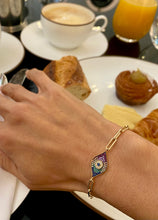 Load image into Gallery viewer, Rainbow Talisman Paperclip Bracelet