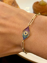 Load image into Gallery viewer, Rainbow Talisman Paperclip Bracelet
