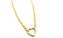 Load image into Gallery viewer, Heart Lock Open Link Chain