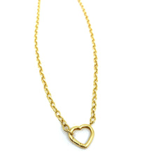 Load image into Gallery viewer, Heart Lock Open Link Chain