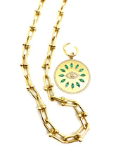 Load image into Gallery viewer, Yellow Gold Circular Charm Lock