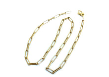 Load image into Gallery viewer, Yellow & Rose Gold Medium Paperclip Chain