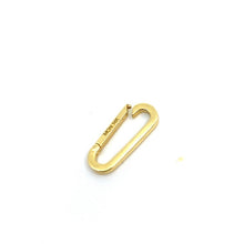 Load image into Gallery viewer, Oblong Yellow & Rose Gold Charm Lock
