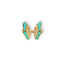 Load image into Gallery viewer, Large Butterfly Ring in Turquoise