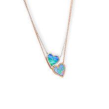 Load image into Gallery viewer, Small Opal Heart Necklace