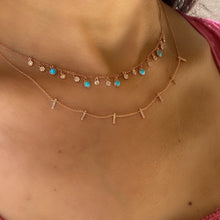 Load image into Gallery viewer, Turquoise Drops Choker