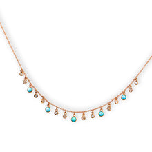 Load image into Gallery viewer, Turquoise Drops Choker