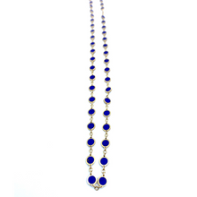 Load image into Gallery viewer, Lapis Lazuli Disk Eternity Necklace