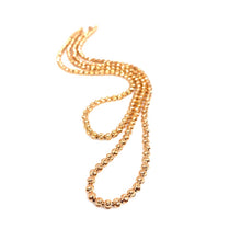 Load image into Gallery viewer, Moon-Cut Faceted Ball Chain in Rose Gold