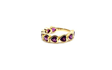 Load image into Gallery viewer, Sparkling Heart Demi-Eternity Band