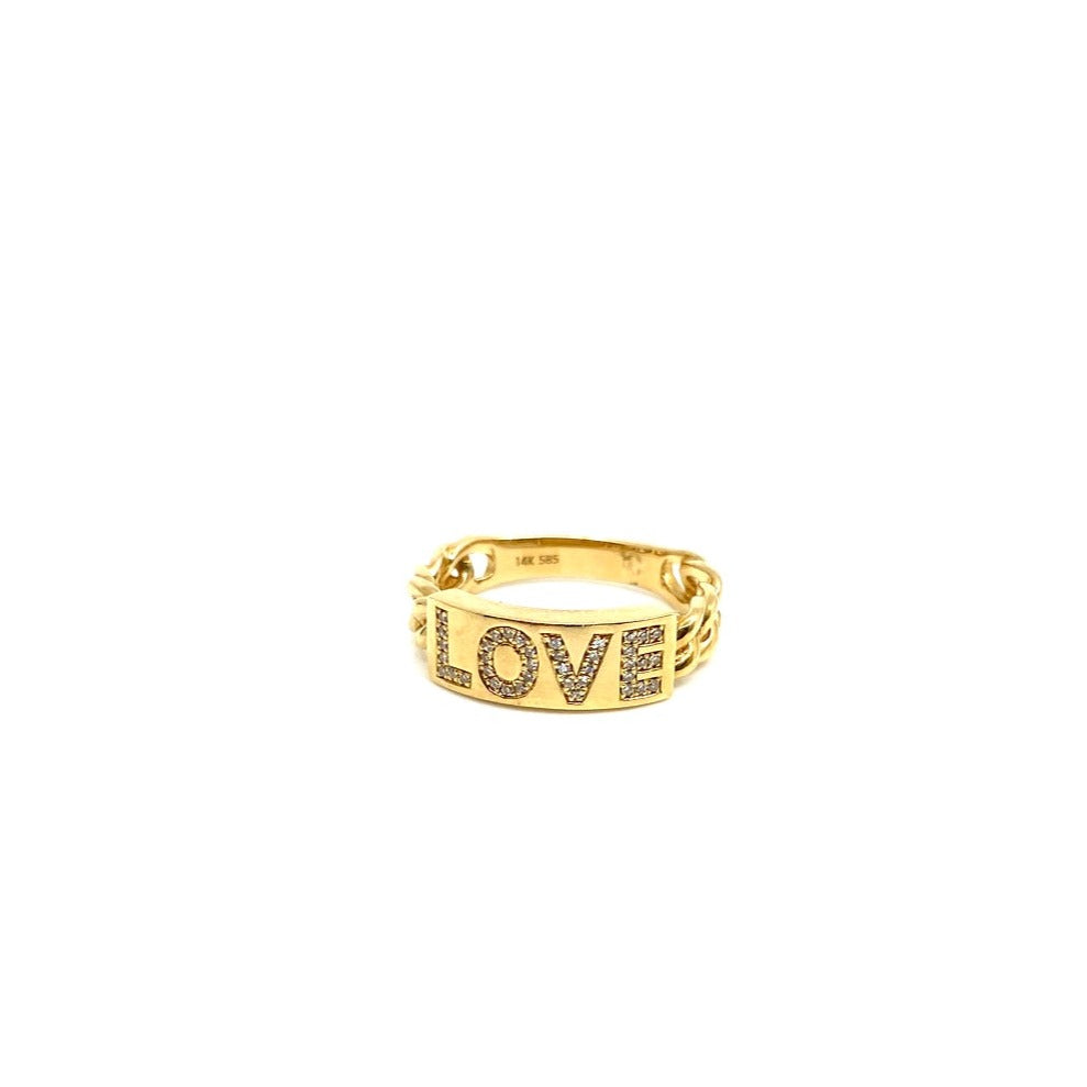 Love Block Ring
