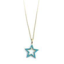 Load image into Gallery viewer, Turquoise Star Charm