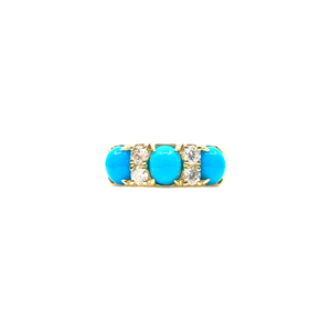Turquoise Triplet Ring