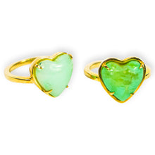 Load image into Gallery viewer, Bubble Heart Chrysoprase