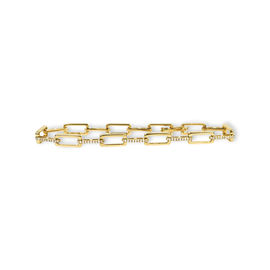 Diamond Chain Link Bracelet