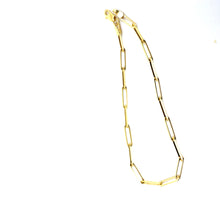 Load image into Gallery viewer, Yellow Gold Paperclip Bracelet