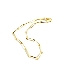 Load image into Gallery viewer, Yellow Gold Paperclip Bracelet