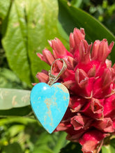 Load image into Gallery viewer, Raw Turquoise Heart Charm